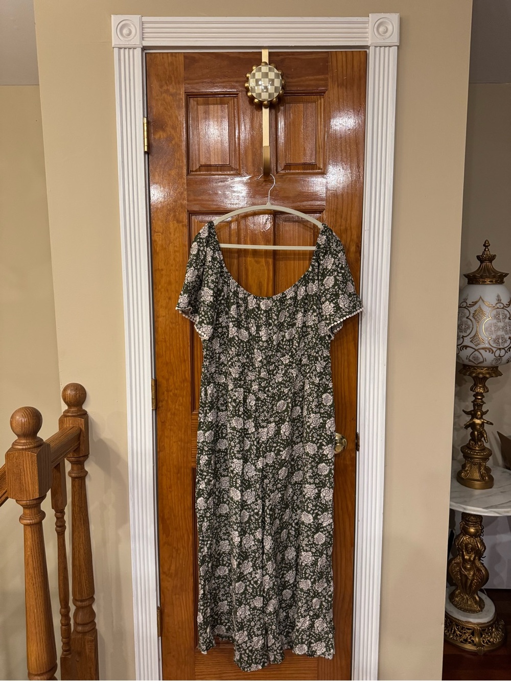 Luxology Floral Wide Leg Jumpsuit | Size XL | Off-the-Shoulder or Wide Neck |